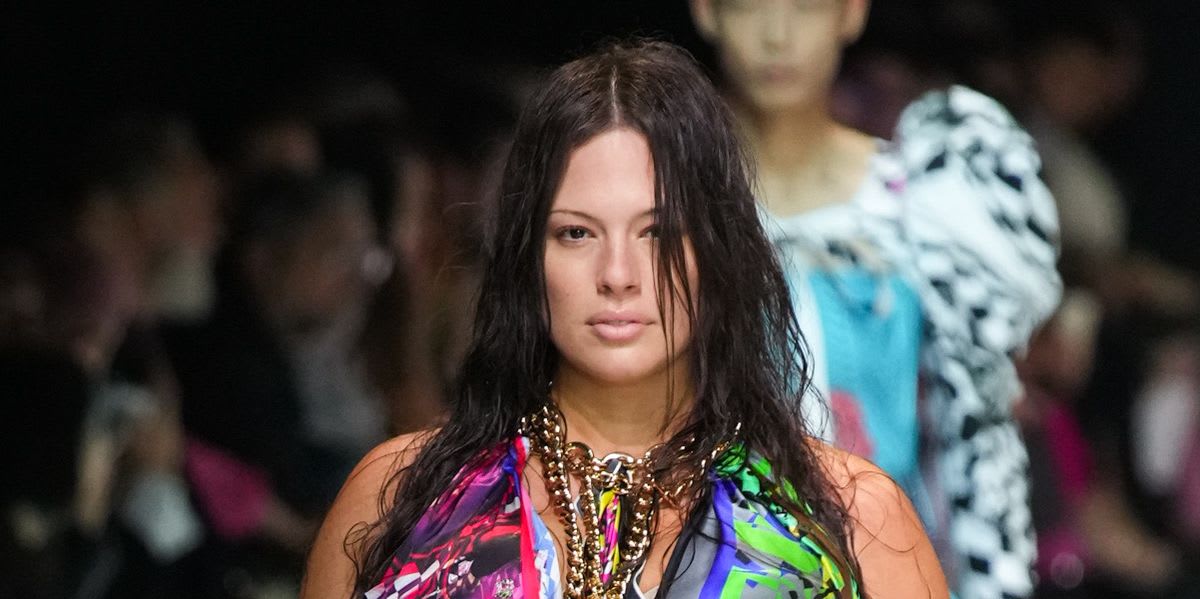 Ashley Graham Is Almost Unrecognisable On The Runway For Matty Bovan's Milan Show
