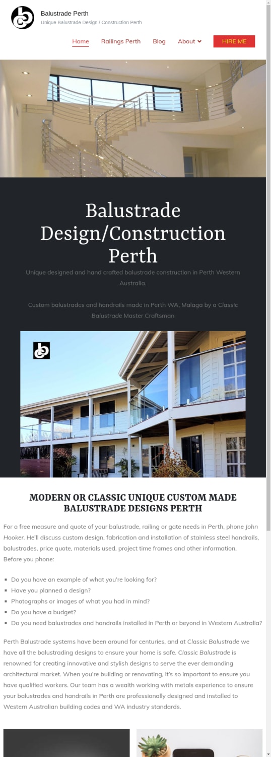 Unique Balustrade Design / Construction Perth