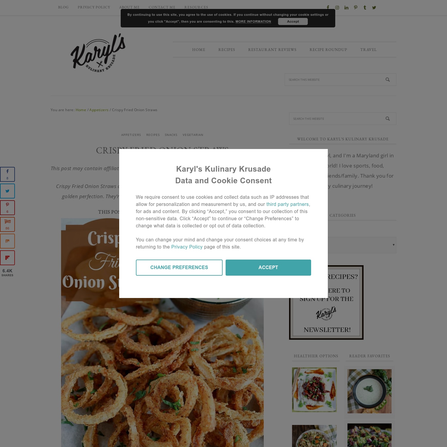 Crispy Fried Onion Straws | Karyl's Kulinary Krusade