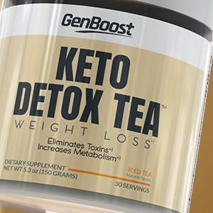 Keto Detox Tea Weight Loss Powder from GenBoost Get Rid of Toxins
