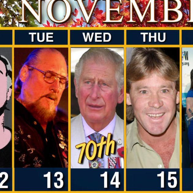 Calendar: Week of November 12