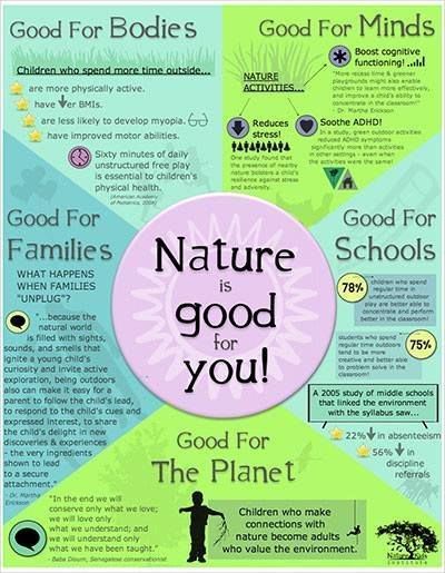 Nature is good for you | Nature school, Nature education, Nature kids