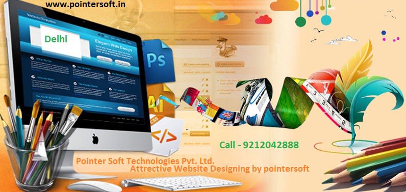 Attractive Web Designing company in Delhi pointer soft India