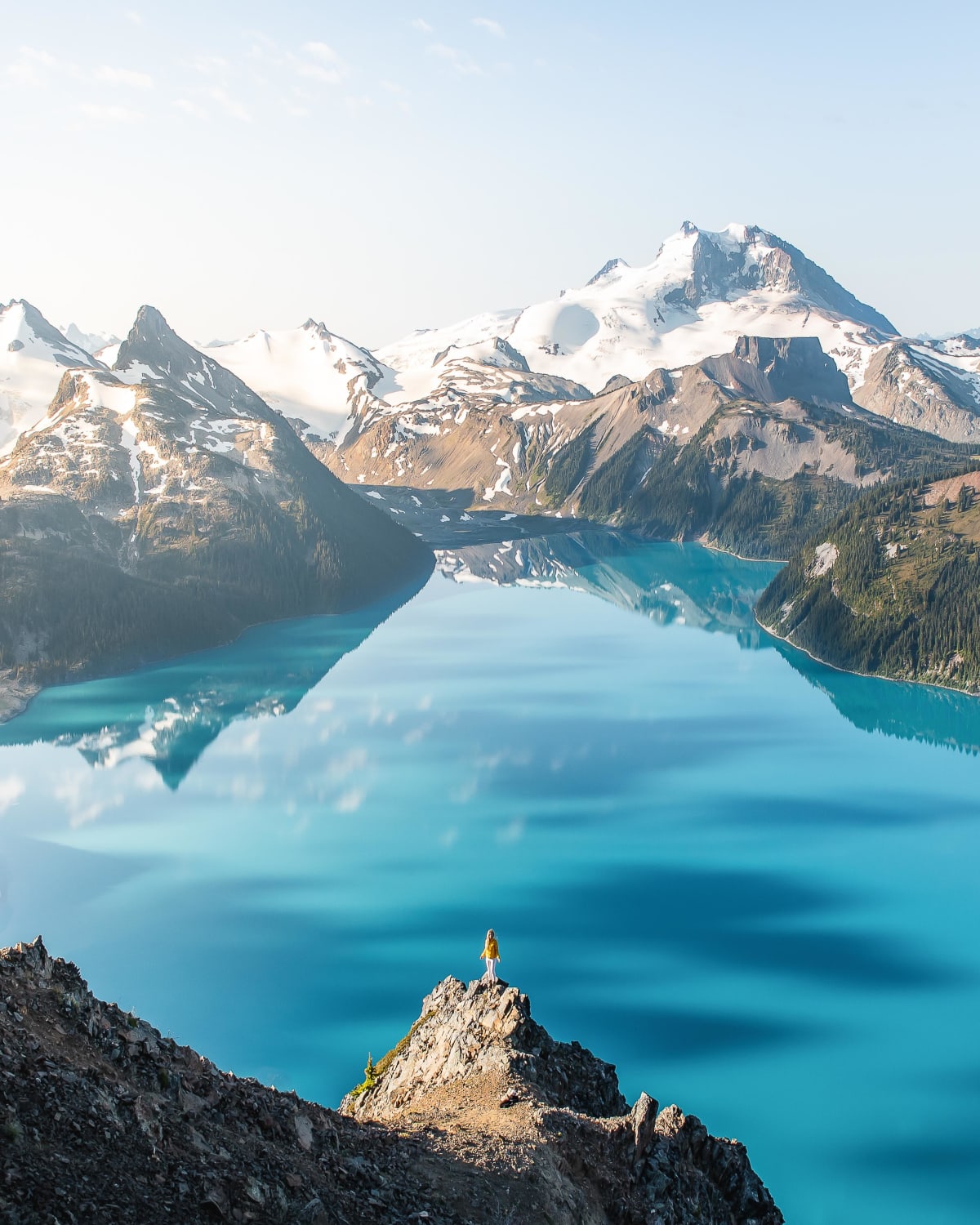 High above Garibaldi Lake, Panorama Ridge Canada. This hike begins 45 minutes from Vancouver, and is about 4-5 hours one way.