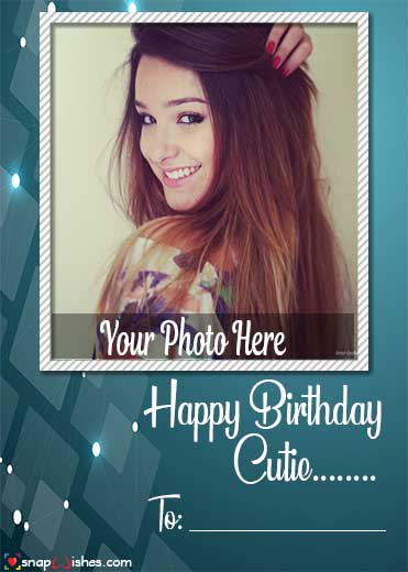Happy Birthday Wishes with Photo Upload - Name Photo Card Maker