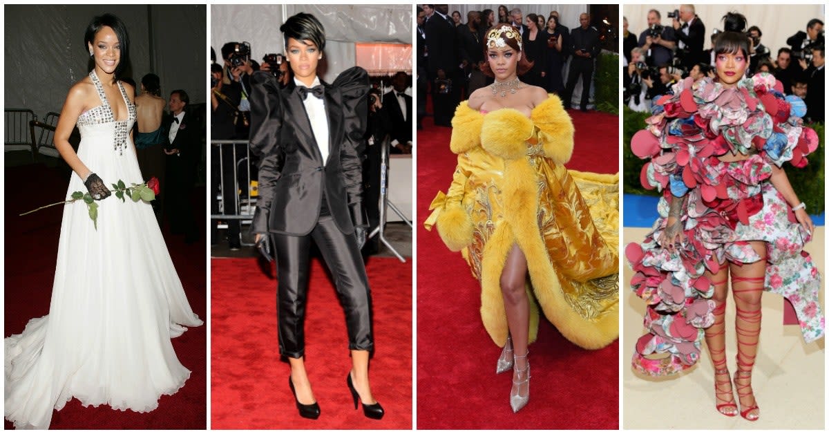 Every Single Look Rihanna Has Ever Worn to the Met Gala