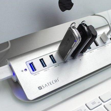 Satechi 10 Port USB 3.0 Premium Aluminum Hub