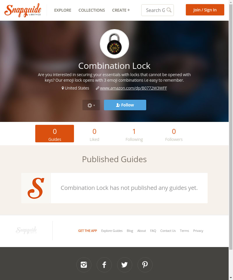 Combination Lock - Guides