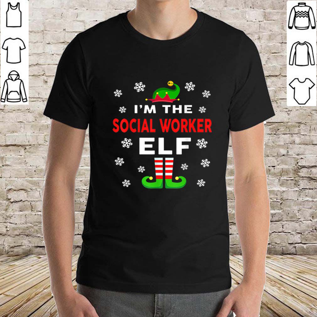 Official I Am The Social Worker Elf Christmas Sweater Gift Funny shirt