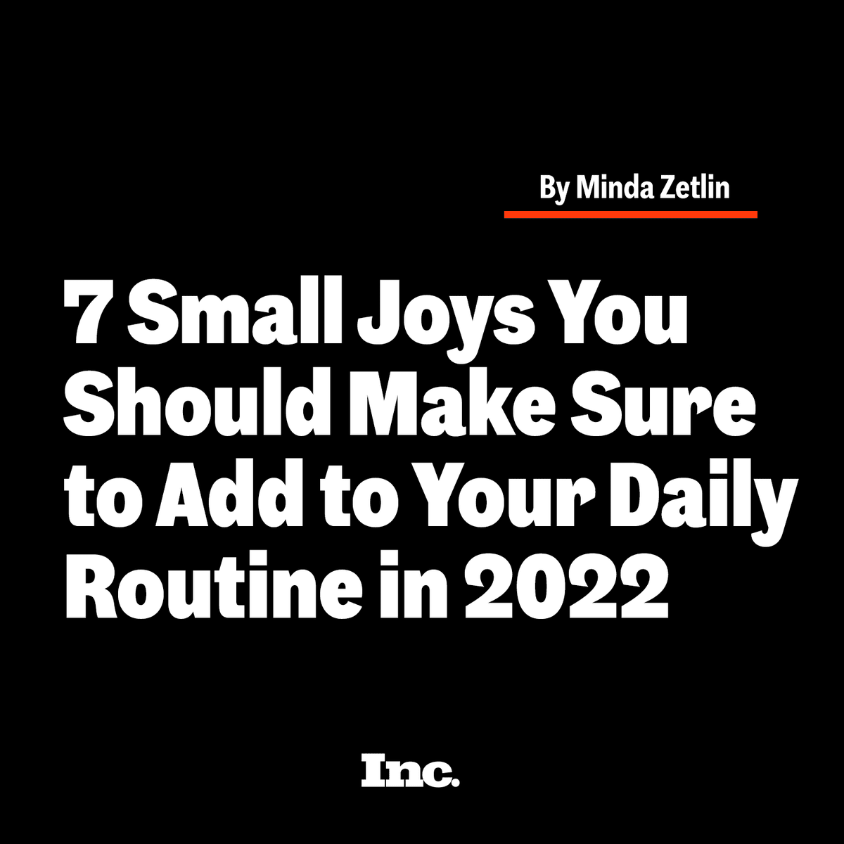 Prioritize your happiness this year.
