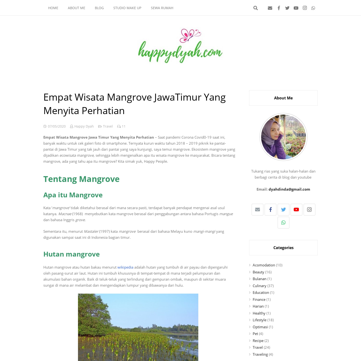 wisata mangrove jawa timur Happy Dyah - Travel & Lifestyle