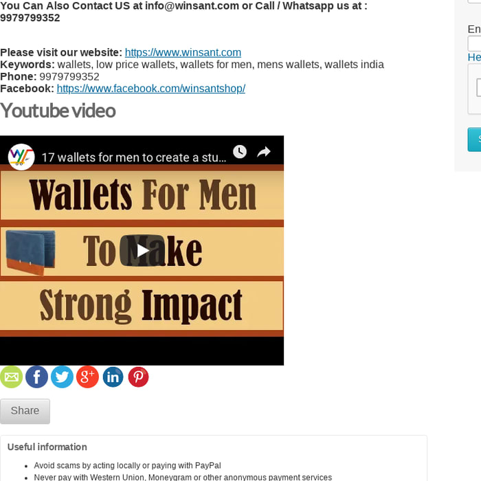 Wallets for Men Surat - Free Global Classified Ads