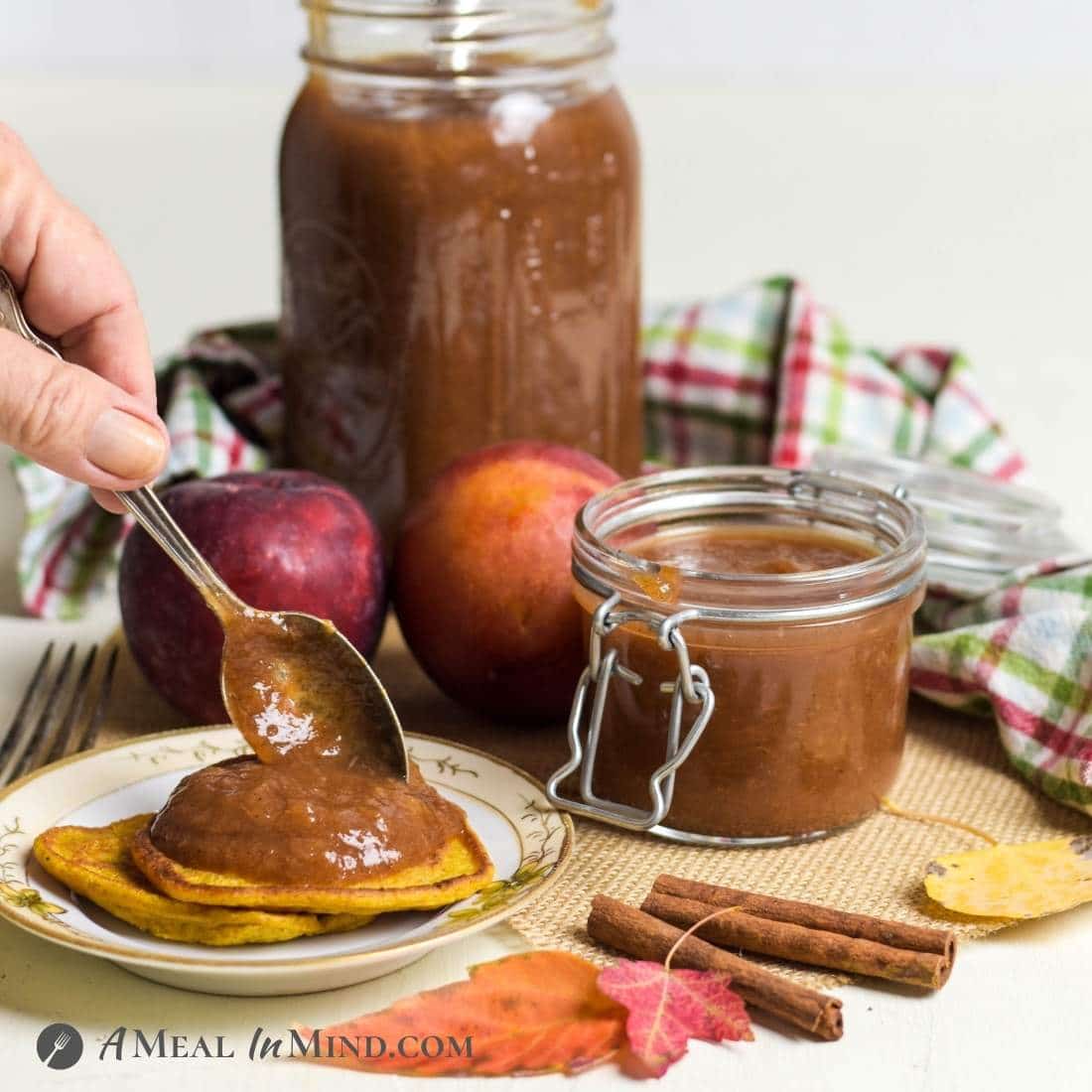 Apple Pluot Butter in the Instant Pot - Vegan and Paleo