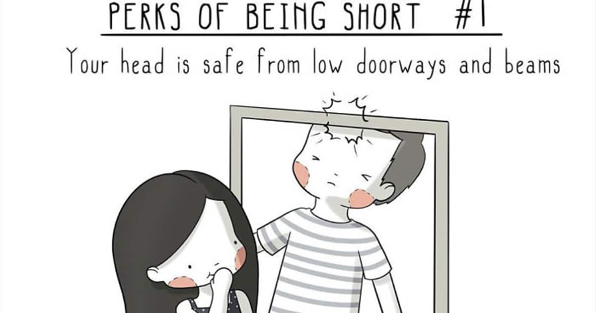 5-Foot-Tall Artist Illustrates the Many Perks of Being Short