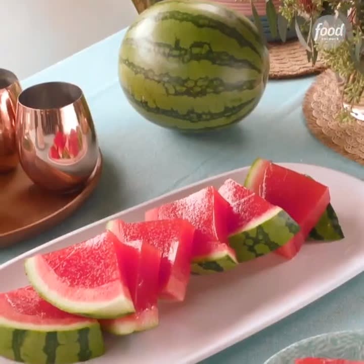 It didn't REALLY feel like summer until these jiggly, boozy watermelon slices entered our lives 😍🍉 Get the recipe for Sour Watermelon Jell-O Shot Slices: