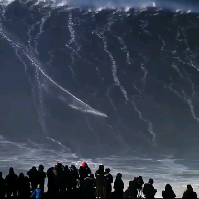 Sebastian Steudtner, a German pro surfer, rode an 115 feet tall wave in Nazare, Portugal in 2018