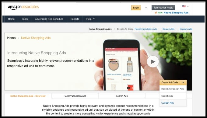 Amazon Native Shopping ads Review
