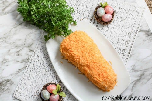 Easter Carrot Shaped Cheeseball Recipe