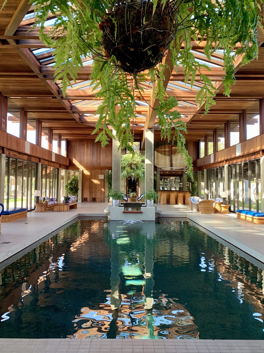 This indoor pool. Rancho Santa Fe, CA. My photo.
