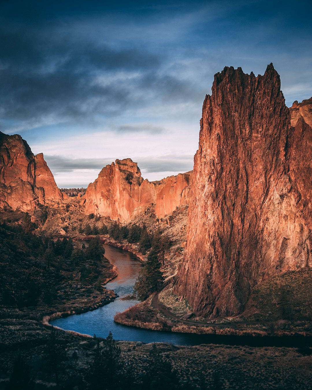 Was practicing my photo skills before the craziness started. Here's a shot of one of my favorite places to climb (Smith Rock)