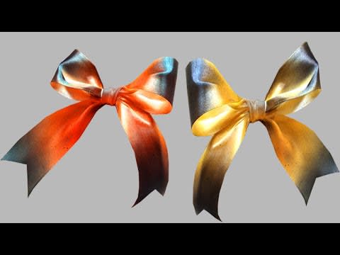 How to Make a Bow Make Simple Easy Bow, DIY, Ribbon Hair Bow, Tutorial
