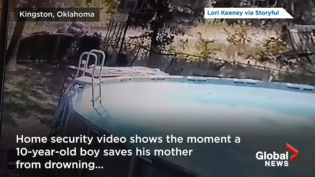 10yearold Oklahoma boy saves mom from drowning when she begins to
