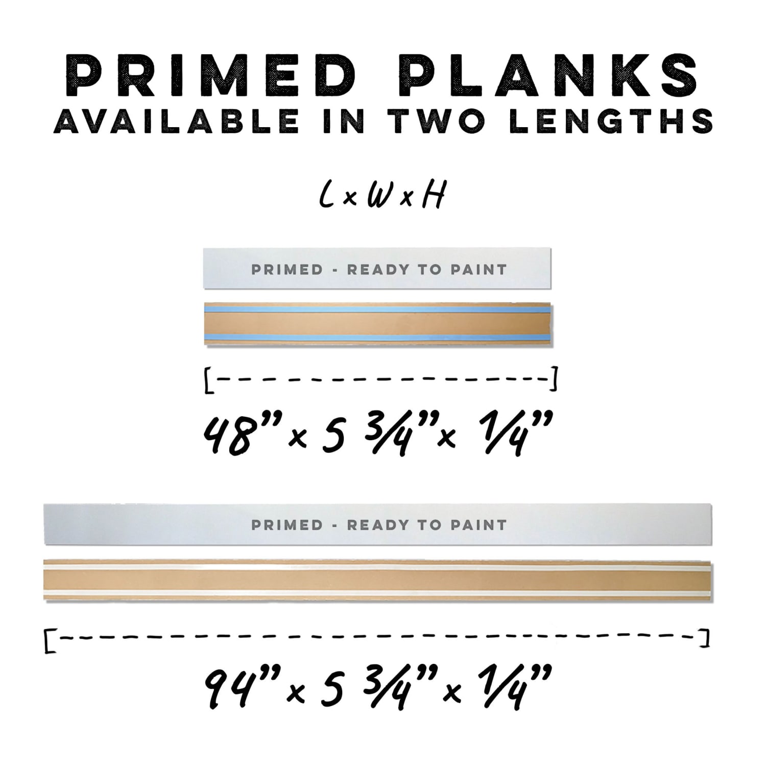 Classic Shiplap - Primed (ready to paint)