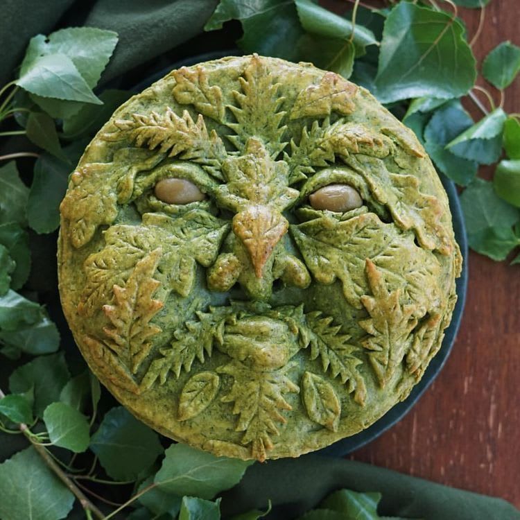 Green Man Pie for a Beltane Feast | Recipe