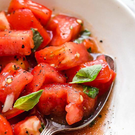 Summer Beefsteak Tomato Salad