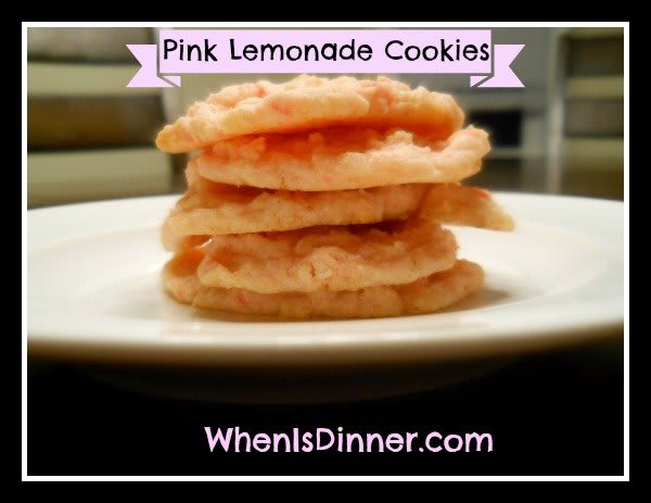 Homemade Pink Lemonade Cookies