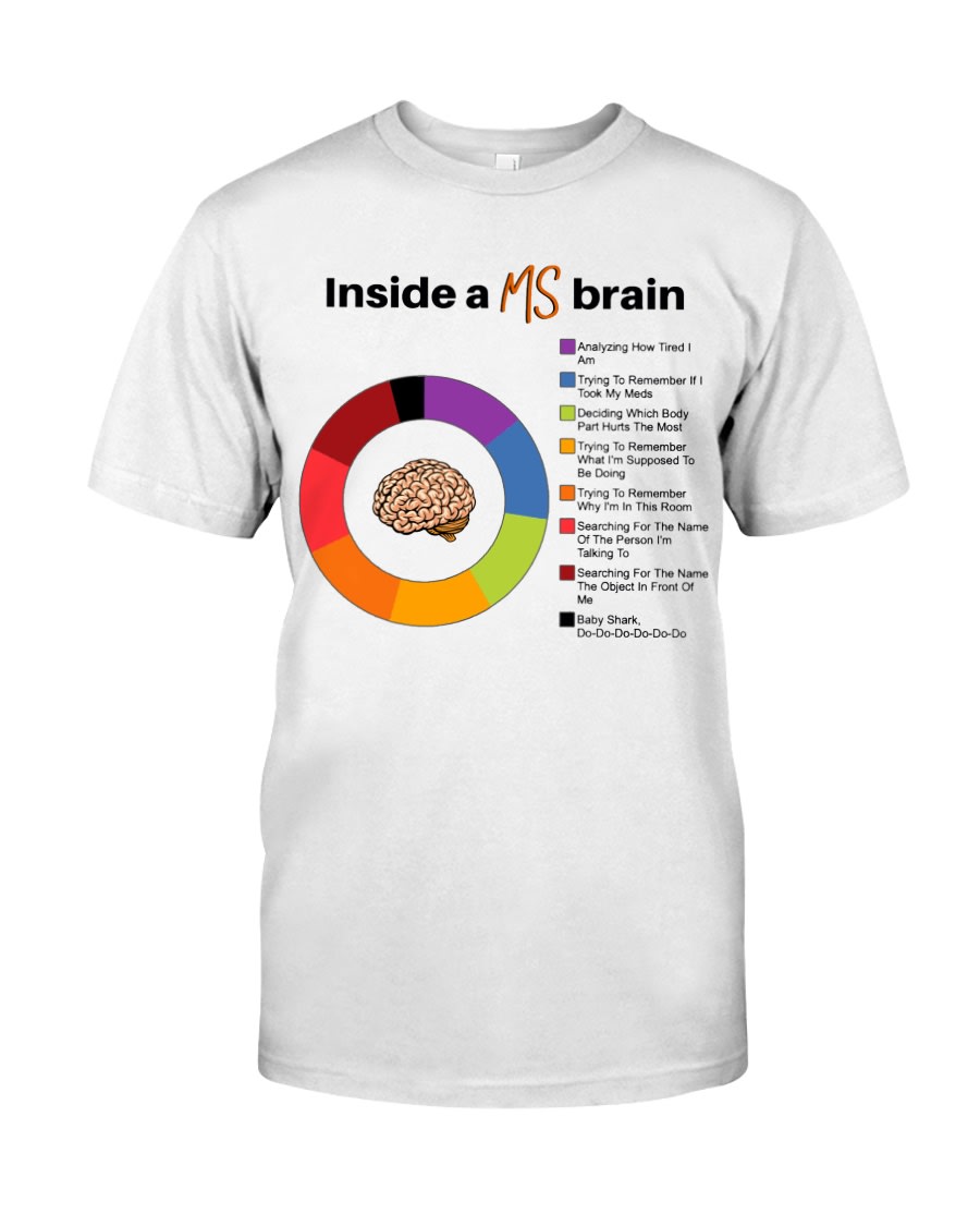 Multiple Sclerosis Inside A Ms Brain Shirt