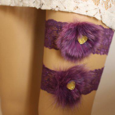 Wedding Garter,Customizable Handmade,Purple Lace Bridal Garter , Keepsake Garter, Toss Garter, Bride Lingerie Garter,