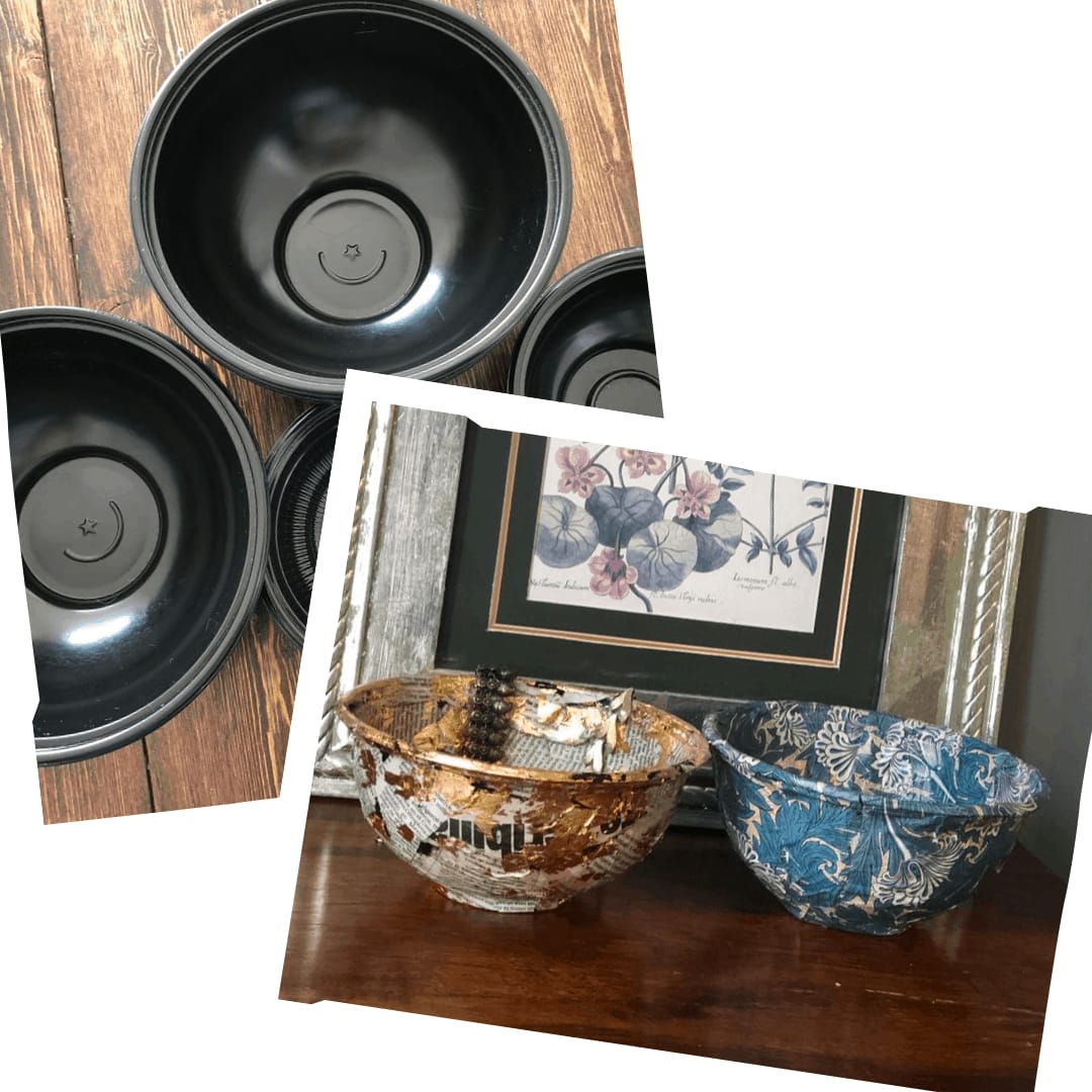 How to Upcycle Takeaway Containers into Decorative Trinket Bowls