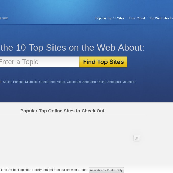 Find the Best Websites Rated by Topics