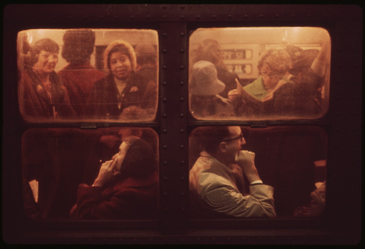 Subway car, New York, August 1973