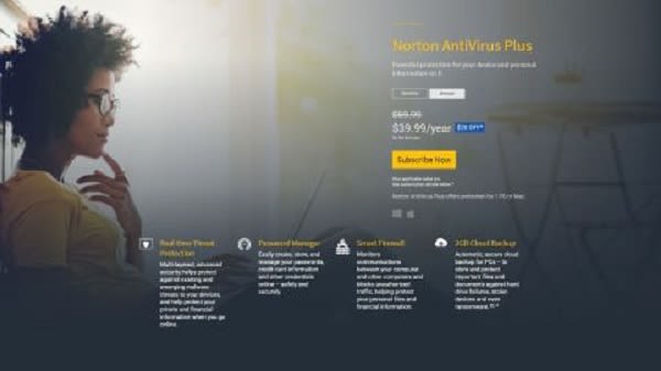 Now you can purchase Norton Antivirus Plus annual membership for $9.99 per year
