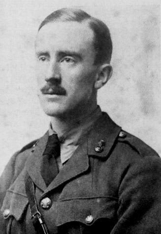 British author J. R. R. Tolkien, most famous for his high fantasy works The Lord of the Rings and The Hobbit, was born in Bloemfontein, modern-day SouthAfrica OTD 1892