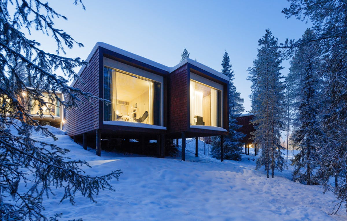 Studio Puisto's Arctic TreeHouse Hotel offers village style accommodation units