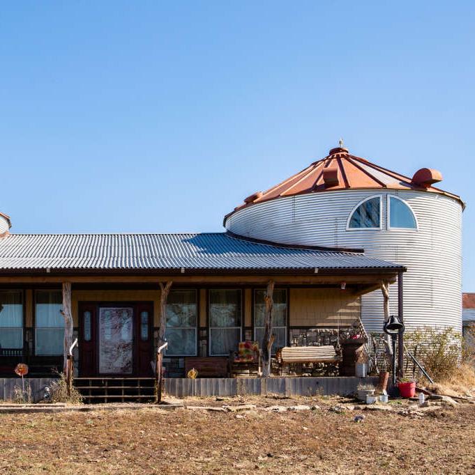 See Inside a One-of-a-Kind Home Made from Grain Bins