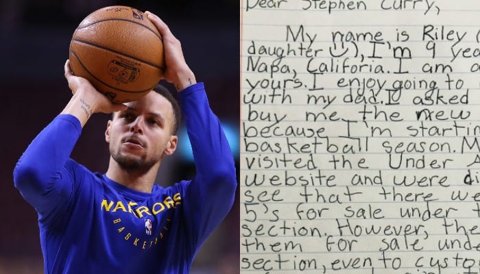 Steph Curry Responds After 9-Year-Old Asks Why His Shoes Aren't Available For Girls