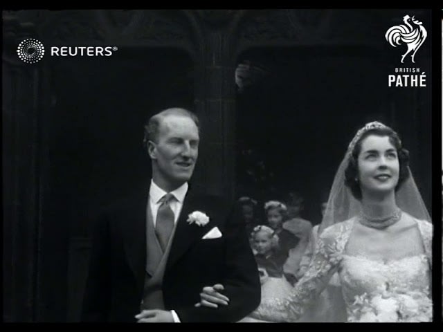 UK / ROYAL: Edinburgh wedding of the Earl of Dalkeith (1953)