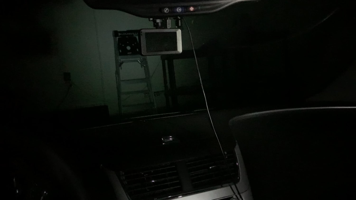 Sometimes I like to sit in my car for a bit after I pull into the garage upon returning home, and it can get a little creepy when the lights go out.