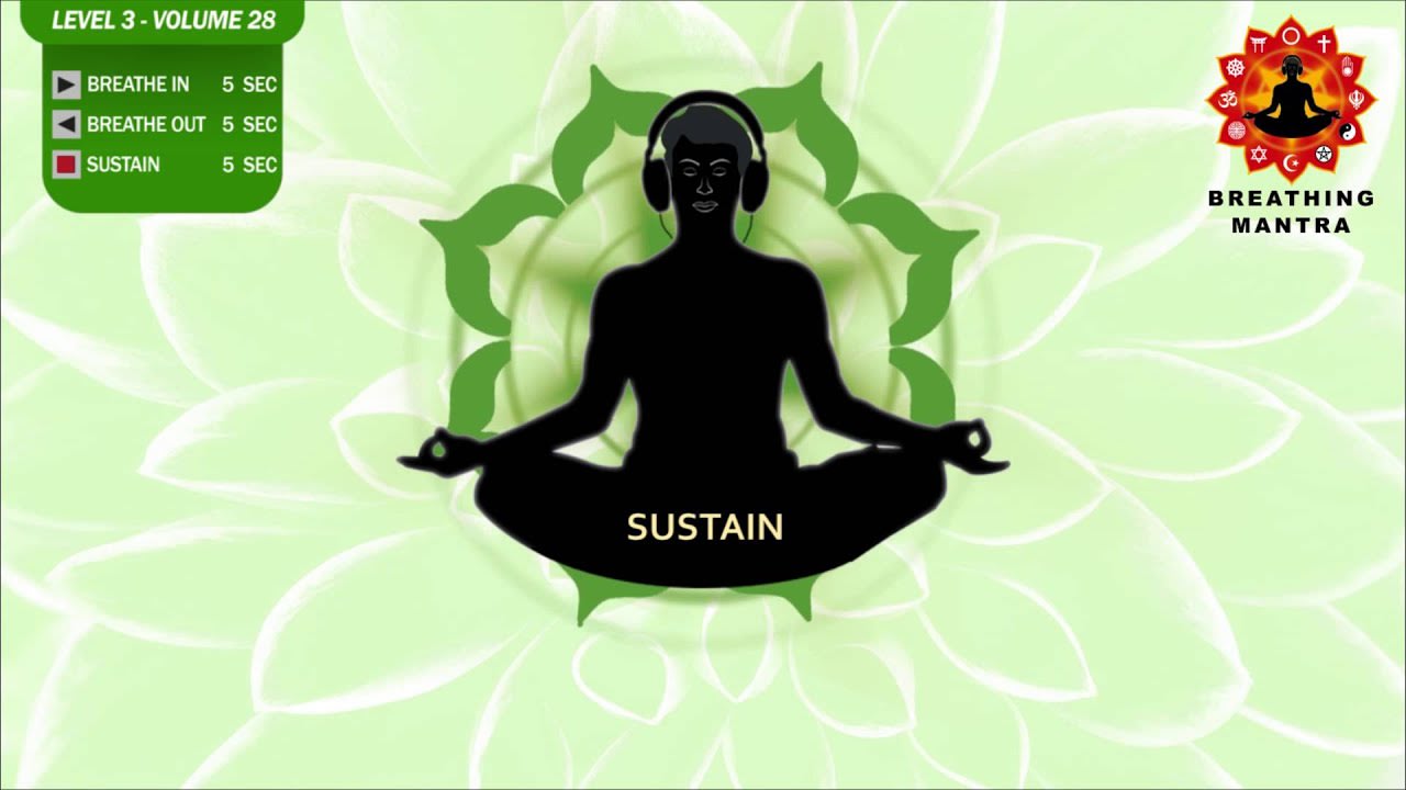 Guided Breathing Mantra (5-5-5) Pranayama Yoga Breathing Exercise Level 3 Vol 28
