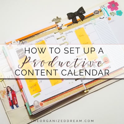 How To Set Up A Productive Content Calendar