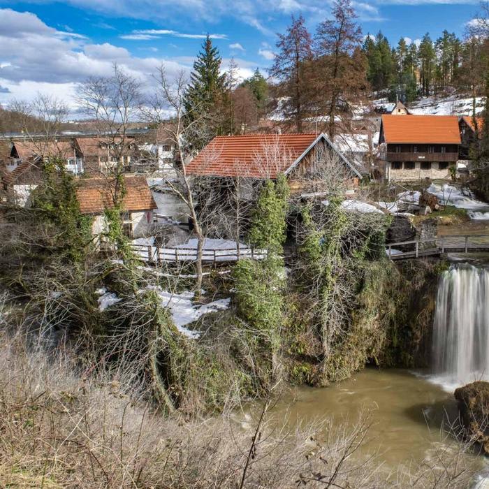 The Waterfalls of Rastoke in Slunj, Croatia