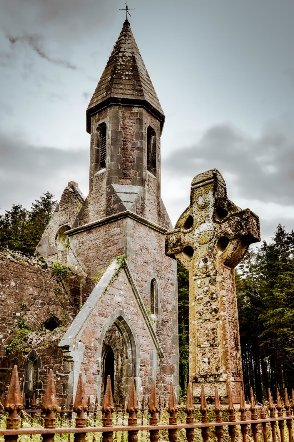 Church of Ireland ruins in Tourmakeady, Co. Mayo