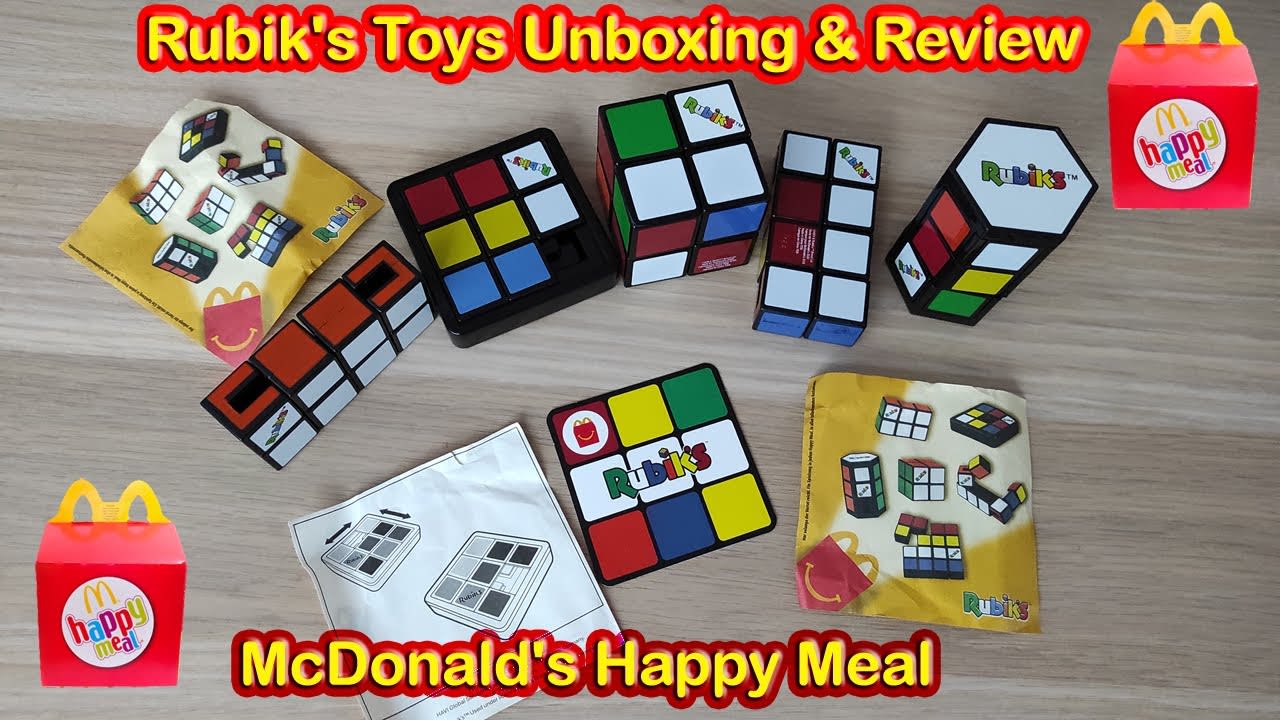 McDonald's Happy Meal Rubik's Toys Unboxing & Review