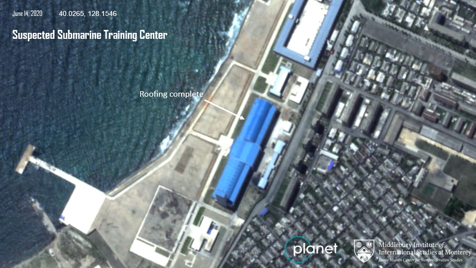 Update: Roofing work completed at suspected submarine training facility