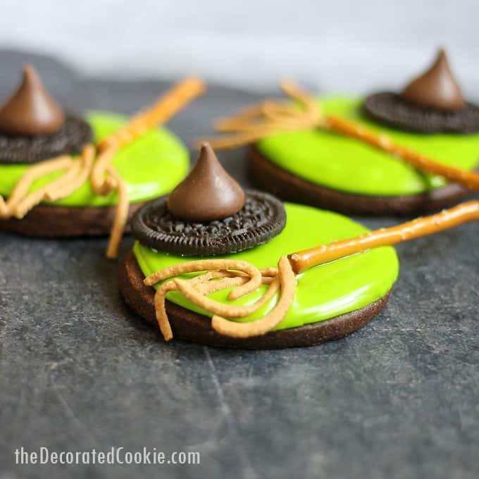 MELTED WITCH COOKIES: an easy Halloween treat idea