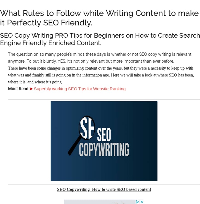 SEO Copy Writing is NOT Dead! How to Write SEO Friendly Content